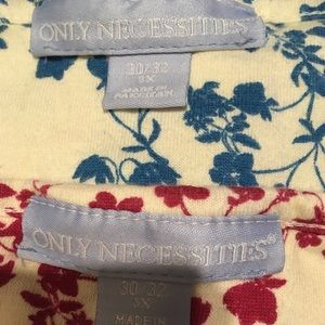 Flannel nightgown set if two